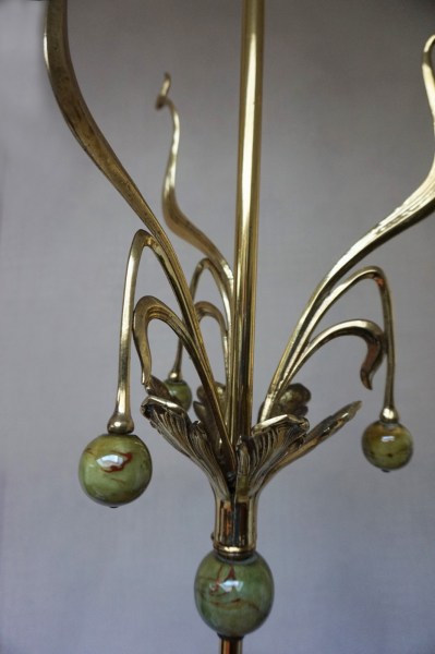 kroonluchter-Victor-Horta-style-Belgische-Art-Nouveau-jugenstil-chandelier-Vienna-Secession-Fernand Dubois-whiplash